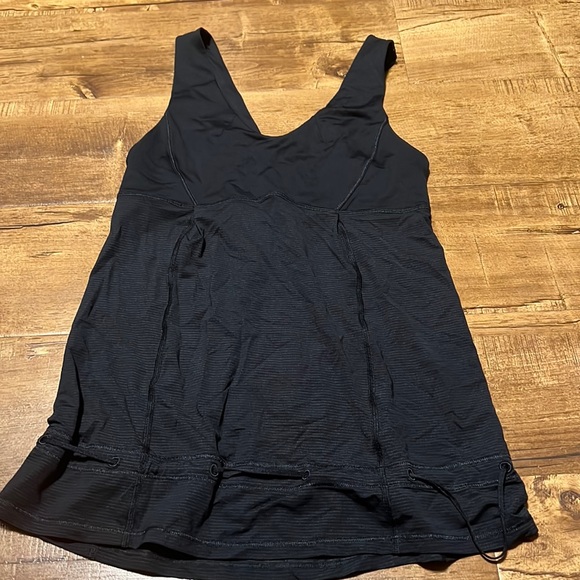 Lululemon TaTa Topper Cinch Waist Striped Tank - Picture 2 of 8